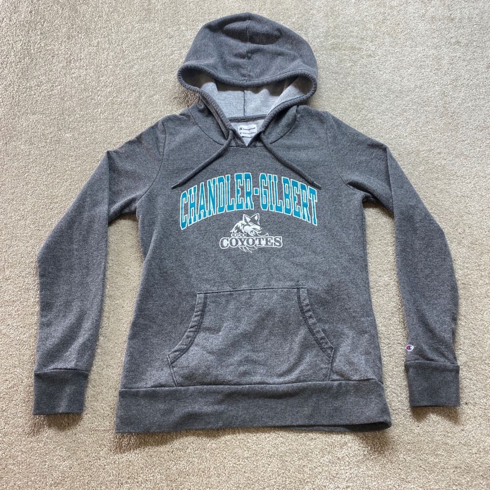Champion Sweater Youth Boys Medium Gray Chandler Gilbert Coyotes Hoodie